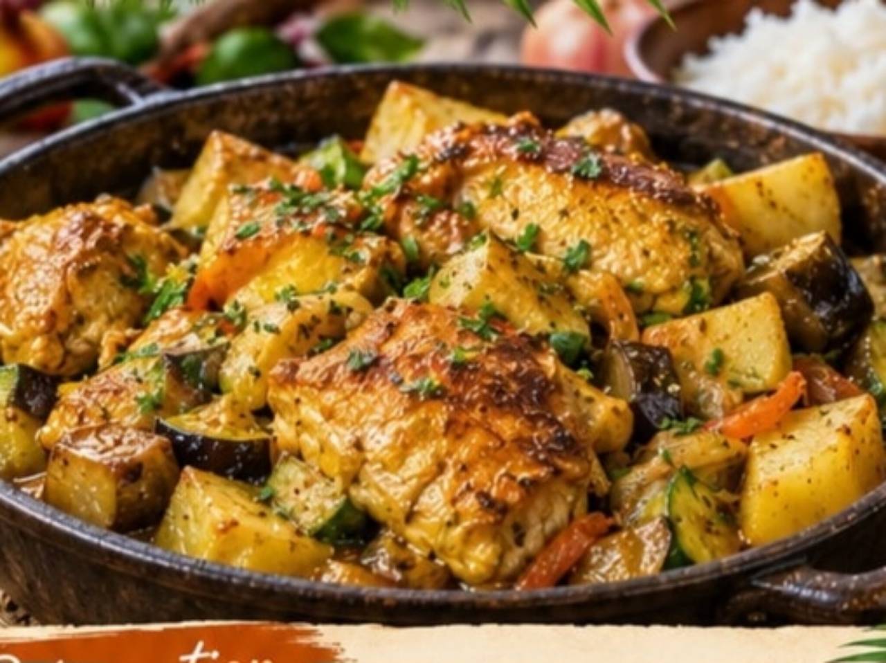 Colombo de poulet aux légumes